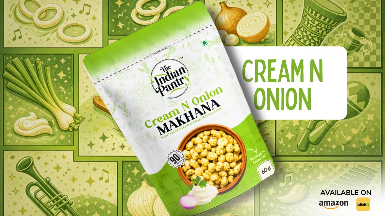 Cream N Onion Makhana banner