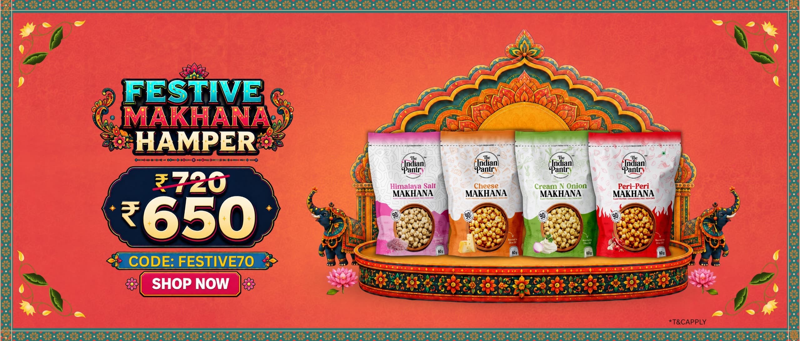 Festive Makhana Hamper banner